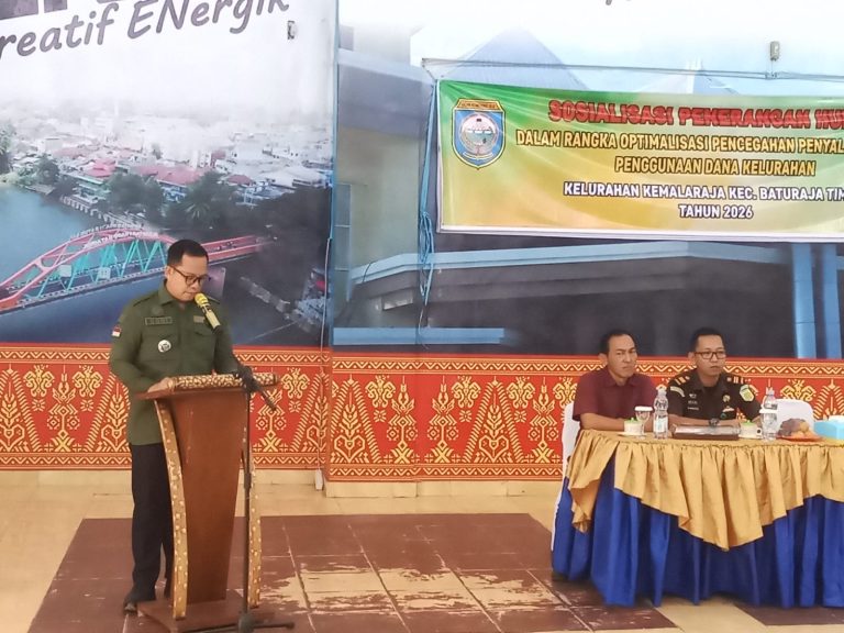 Sosialisasi Penerangan Hukum di Kantor Camat Baturaja Timur, ini Penjelasan Kasi Intel Kejari OKU.