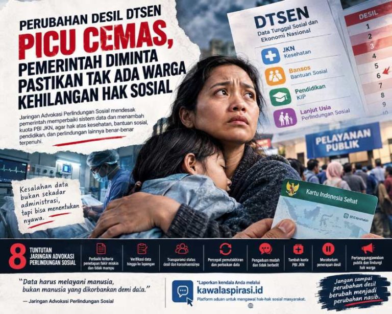 Jaringan Advokasi Soroti Perubahan Desil DTSEN, Minta Hak Warga Dilindungi