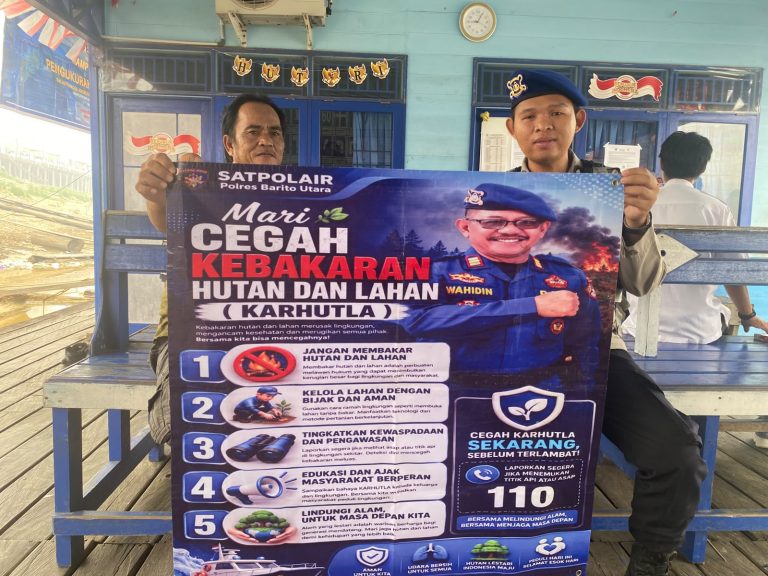 Jaga Kondusivitas Wilayah Pesisir, Polres Barito Utara Gencarkan Patroli Perairan dan Sambang Polmas di DAS Barito