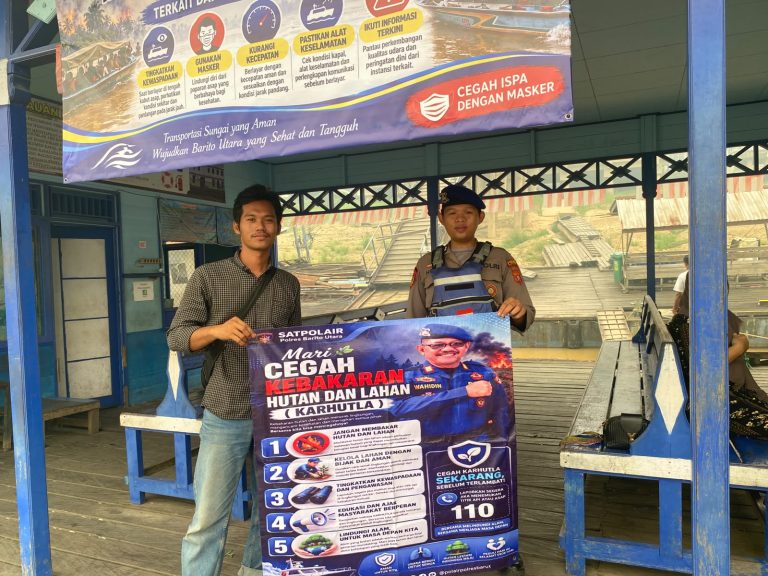 Polres Barito Utara Intensifkan Patroli Perairan Jaga Kondusifitas DAS Barito