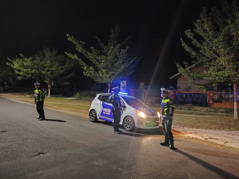 Antisipasi Aksi Balap Liar yang Membahayakan Pengguna Jalan, Sat Lantas Polres Sukamara Tingkatkan Patroli Malam di Jalur Rawan