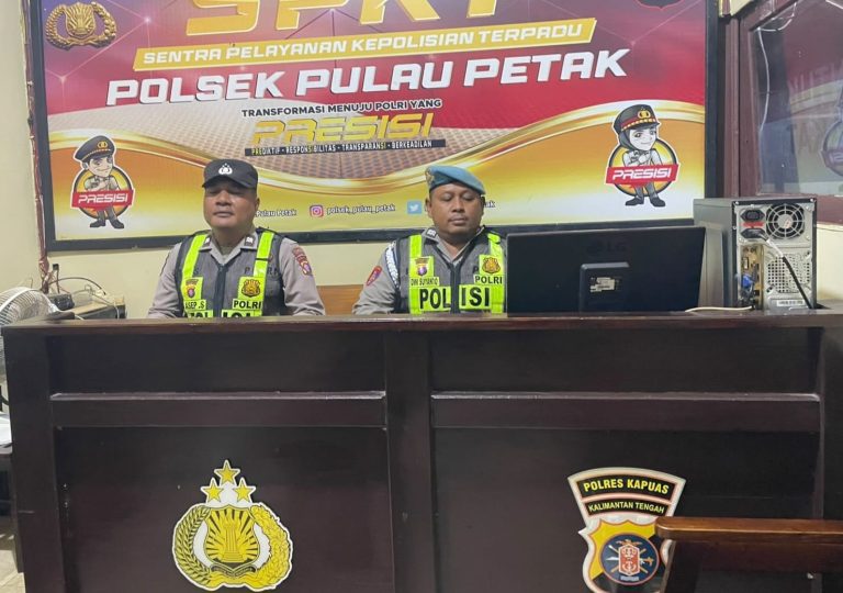 POLSEK PULAU PETAK LAKSANAKAN KEGIATAN SIAGA MAKO PADA MALAM HARI GUNA CIPTAKAN SITUASI AMAN
