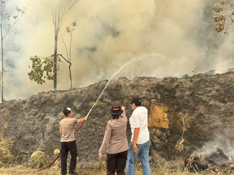 Kapolres Gunung Mas Turun Langsung Monitor Hotspot dan Penanganan Karhutla