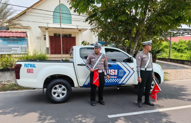 Antisipasi Lakalantas, Satlantas Polres Kapuas Pantau Arus Lalu Lintas Lingkar Luar Kota