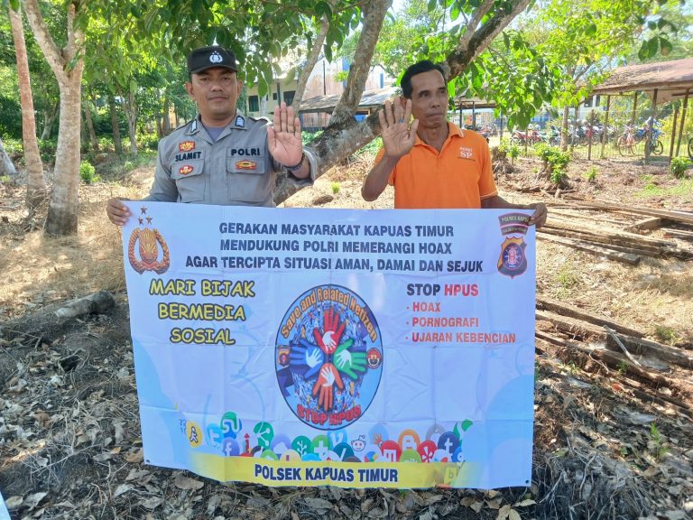 Sosialisasi Gerakan Masyarakat Mendukung Polri dalam Mencegah dan Memerangi Hoax, demi terciptanya Situasi yang aman dan sejuk.