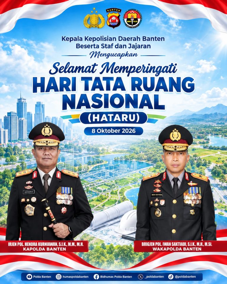 Peringati Hari Tata Ruang Nasional, Kapolda Banten Ajak Jaga Tata Ruang