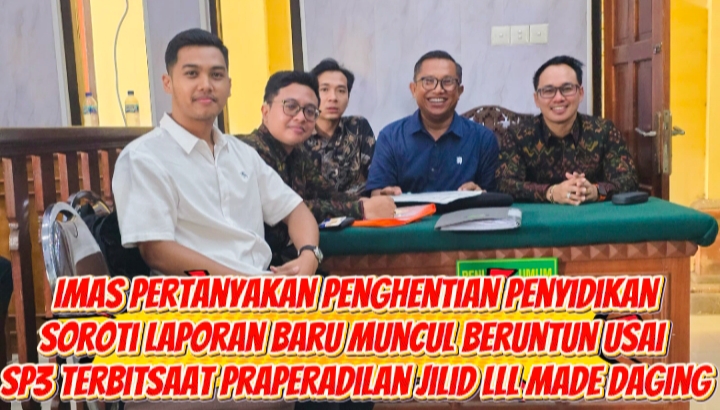 IMAS Pertanyakan Penghentian Penyidikan Soroti Laporan Baru Muncul Beruntun Usai SP3 Terbit saat Praperadilan Jilid lll Made Daging