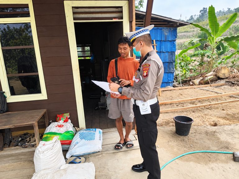 Tindak Lanjuti Pencegahan Karhutla, Polres Gunung Mas Imbau Warga Tidak Membakar Lahan
