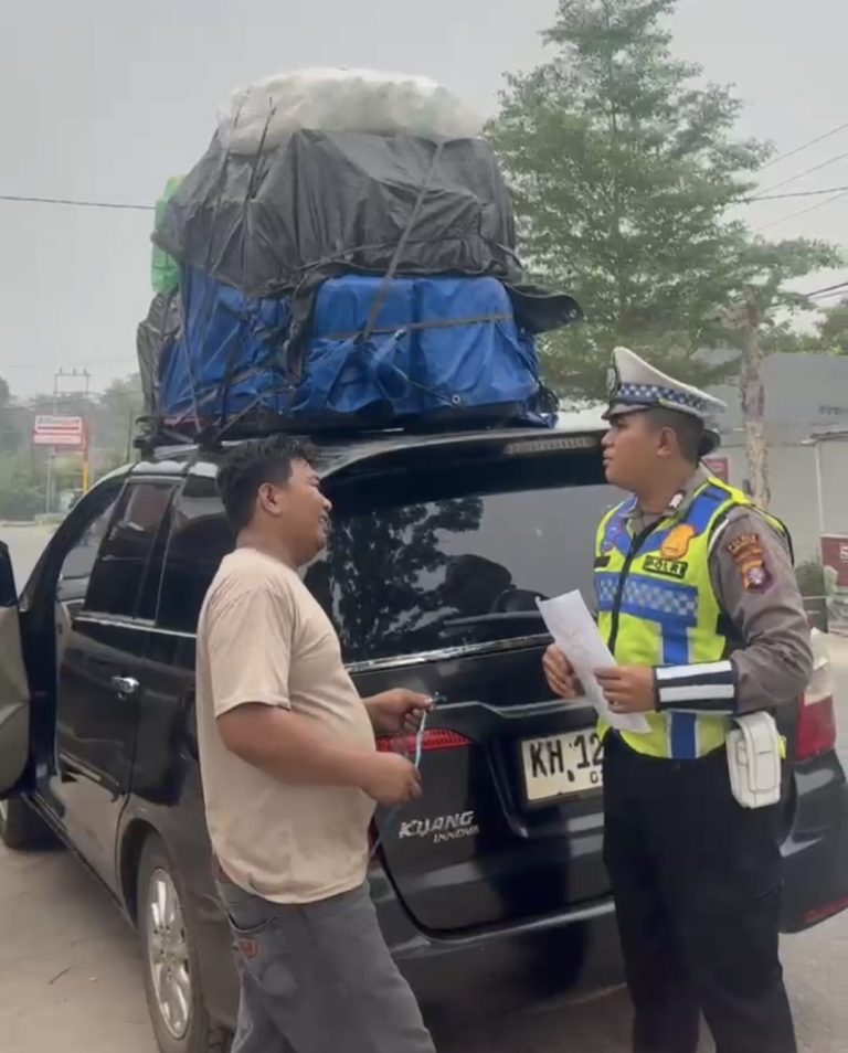Sat Lantas Polres Kotim Gencarkan Sosialisasi Kamseltibcar Lantas Melalui Ops Patuh Telabang 2026