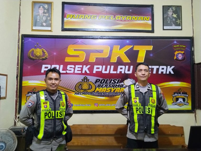 POLSEK PULAU PETAK LAKSANAKAN KEGIATAN SIAGA MAKO PADA MALAM HARI GUNA CIPTAKAN SITUASI AMAN