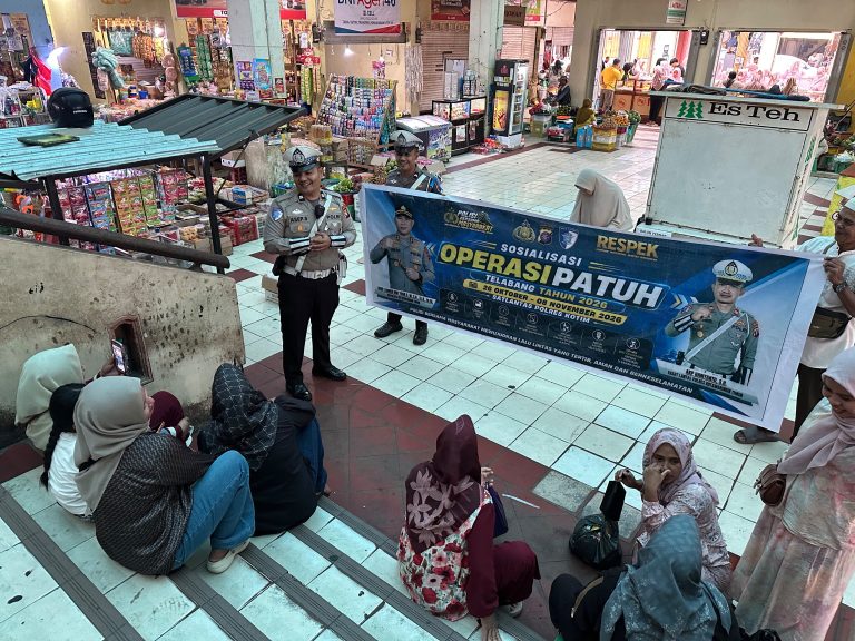 Satlantas Polres Kotim Gencarkan Sosialisasi Keselamatan Berlalulintas di Kota Sampit Selama Ops Patuh Telabang 2026